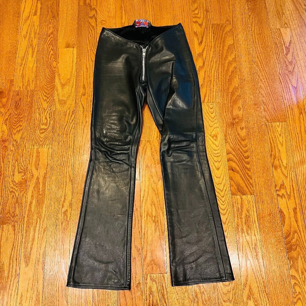 Vintage Agatha Blois Custom Leather Womens Pants Original